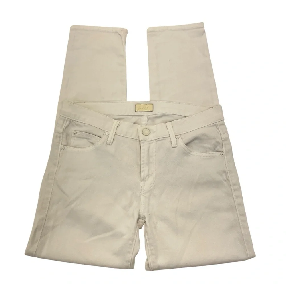 MOTHER The Teaser Jeans 25 White